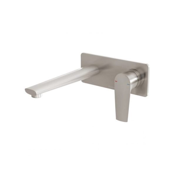 Arlo Wall Basin Bath Mixer Set 200mm Trim Kit Only brushed nickel
