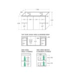 Dolce Edge Scandi Oak 1200 Wall-Hung Vanity spec