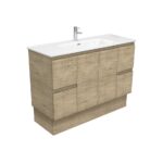 Joli Edge Scandi Oak 1200 Vanity on Kickboard
