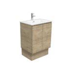 Fienza Joli Edge Scandi Oak Vanity on Kickboard - 600 / 1200 mm