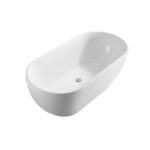 Koko Matte White Freestanding Acrylic Bath