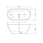 Koko Freestanding 1500 spec