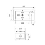 LINEA Wall-Hung Basin right spec