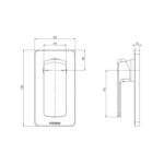 Teva Shower Wall Mixer Trim Kit Only spec