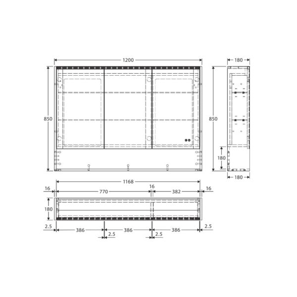 1200 LED with Display Shelf spec – all colours