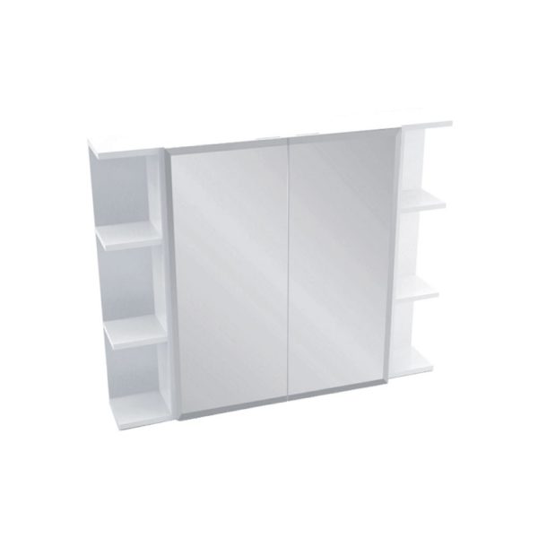 Fienza Bevel Edge Mirror Cabinet with 2 Side Shelves