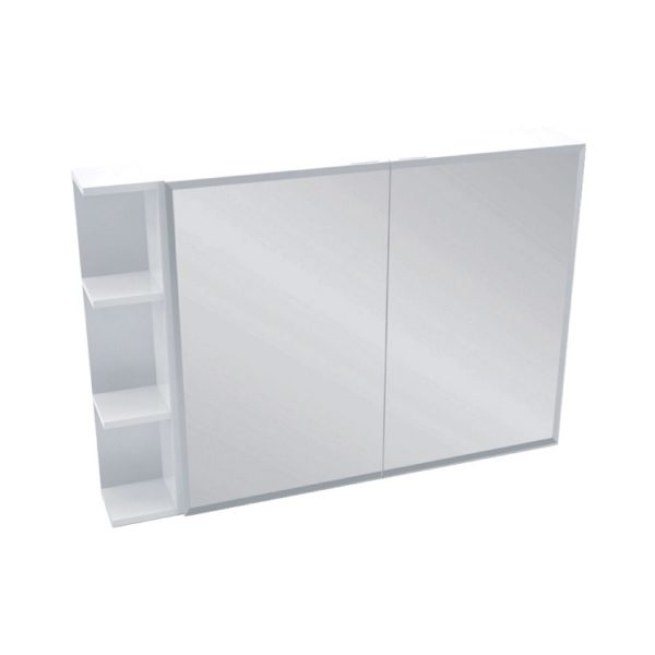 Fienza Bevel Edge Mirror Cabinet with 1 Side Shelf