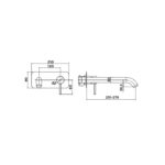 ANISE (HOLLI) WALL TUB MIXER spec