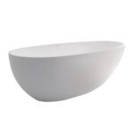 BAHAMA Matte White Stone Bath 1500