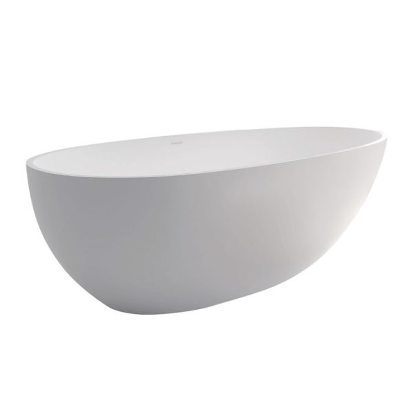 BAHAMA Matte White Stone Bath 1500