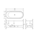 ENCANTO Resin Stone Bath spec