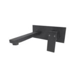 Castano Elba Wall and Spout Mixer matte black