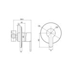 MAGNOLIA (AH!) SHOWER WALL MIXER spec