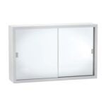 Fienza Metal Cabinet with Mirror Doors