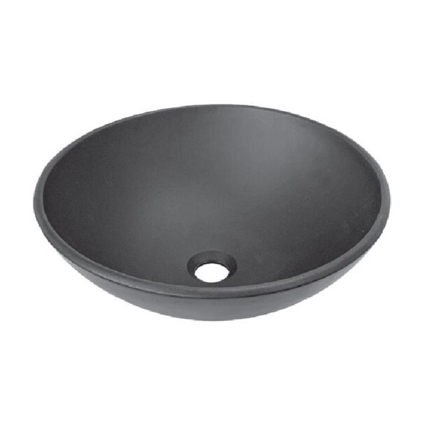 Midnight Round Glass Basin MB