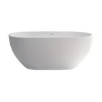 NERO 1400 Matte White Stone Bath