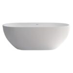 NERO 1780 Matte White Stone Bath