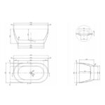 Positano Freestanding Bath 1400 spec