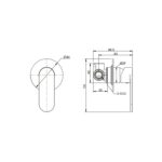SAFFRON SHOWER WALL MIXER spec