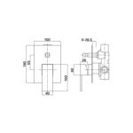 THYME (KUBOS) SHOWER WALL DIVERTER MIXER spec