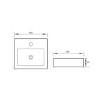 Zola Square Above Counter Basin spec