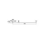 Mixx Chia (Round) Single Towel Rail