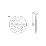 MATCHA (ROUND) BRASS SHOWER HEAD spec