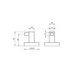 Mixx Mint (Square) Robe Holder