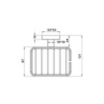Mixx Mint (Square) Soap Basket