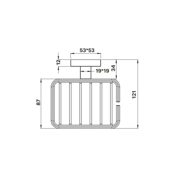 Mixx Mint (Square) Soap Basket