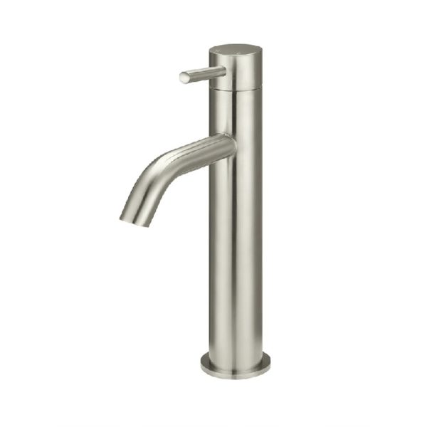 Meir Piccola Tall Basin Mixer brushed nickel