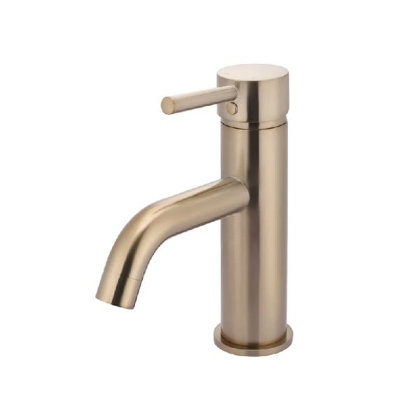 ROUND BASIN MIXER CURVED CH