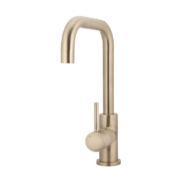 Meir Round Kitchen Mixer with Square Spout