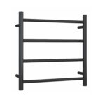 Thermogroup SR25MB Matte Black Round Ladder Heated Towel Rail