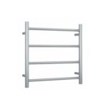 Thermogroup SRB25M Brushed Straight Round Ladder Heated Towel Rail