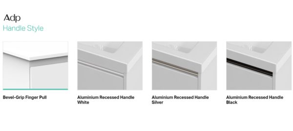 ADP Handle Finger Pull Aluminium Recessed