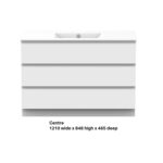 Glacier Ceramic All Drawer Trio 1200