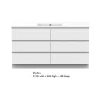 Glacier Ceramic All Drawer Trio 1500