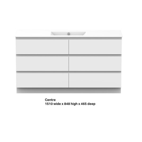 Glacier Ceramic All Drawer Trio 1500