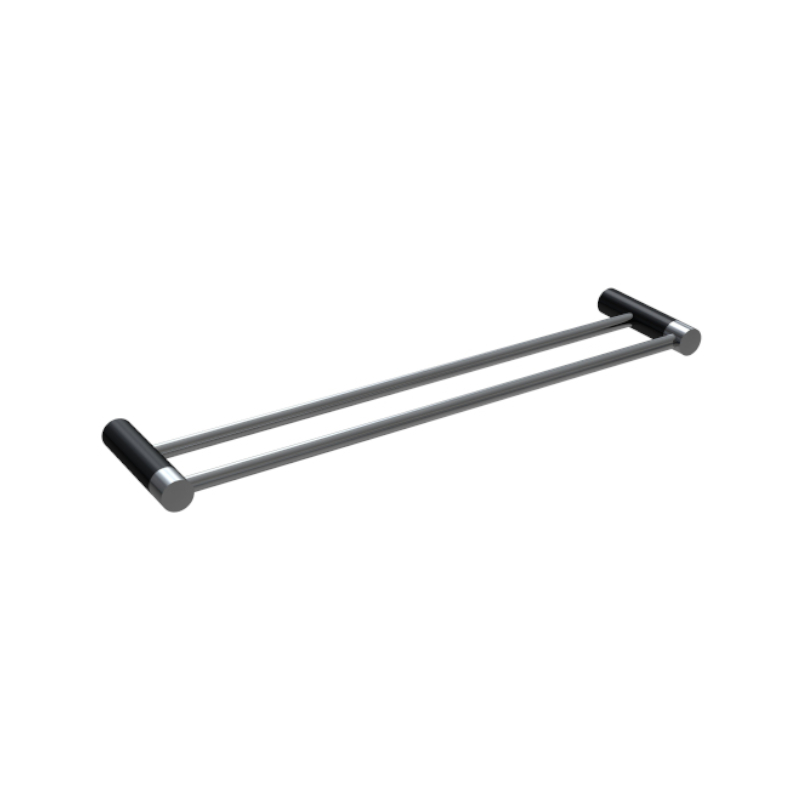 millennium-finesa-double-towel-rail-600mm_ChromeMatteBlack