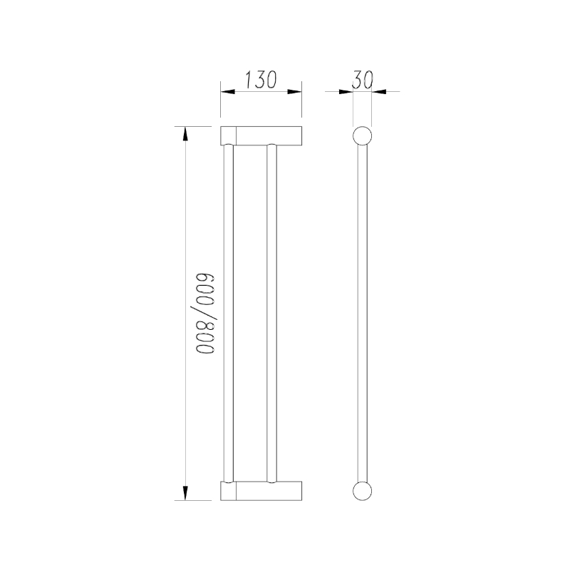 millennium-finesa-double-towel-rail-600mm_specs