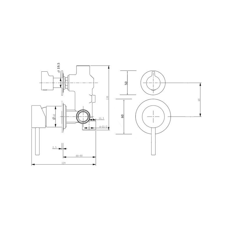 millennium-cioso-diverter-mixer-separate-plates_specs