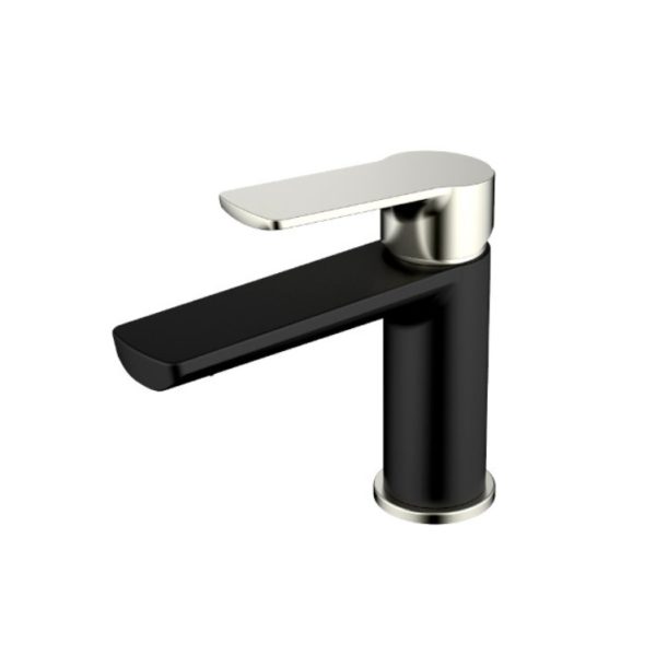 Akemi Basin Mixer Black and Brushed Nickel BB