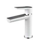 Akemi Basin Mixer White and Chrome BB