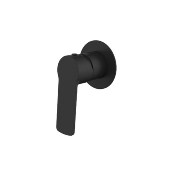 Akemi Shower Mixer Black Round BB