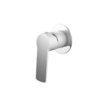 Akemi Shower Mixer White & Chrome Round BB
