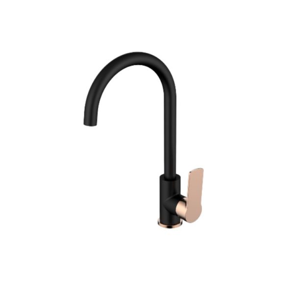 Akemi Sink Mixer Black and Rose Gold
