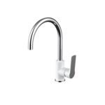 Akemi Sink Mixer White & Chrome
