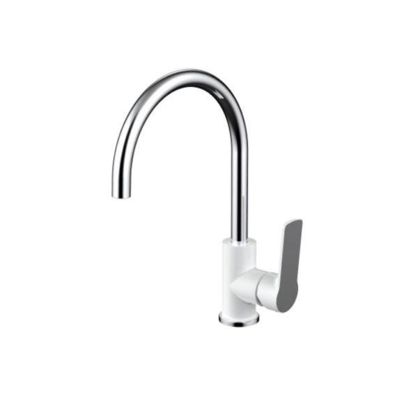 Akemi Sink Mixer White & Chrome