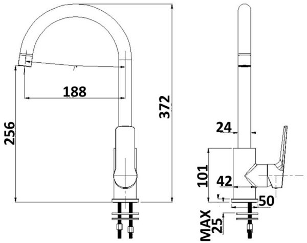 Akemi Sink Mixer spec bb